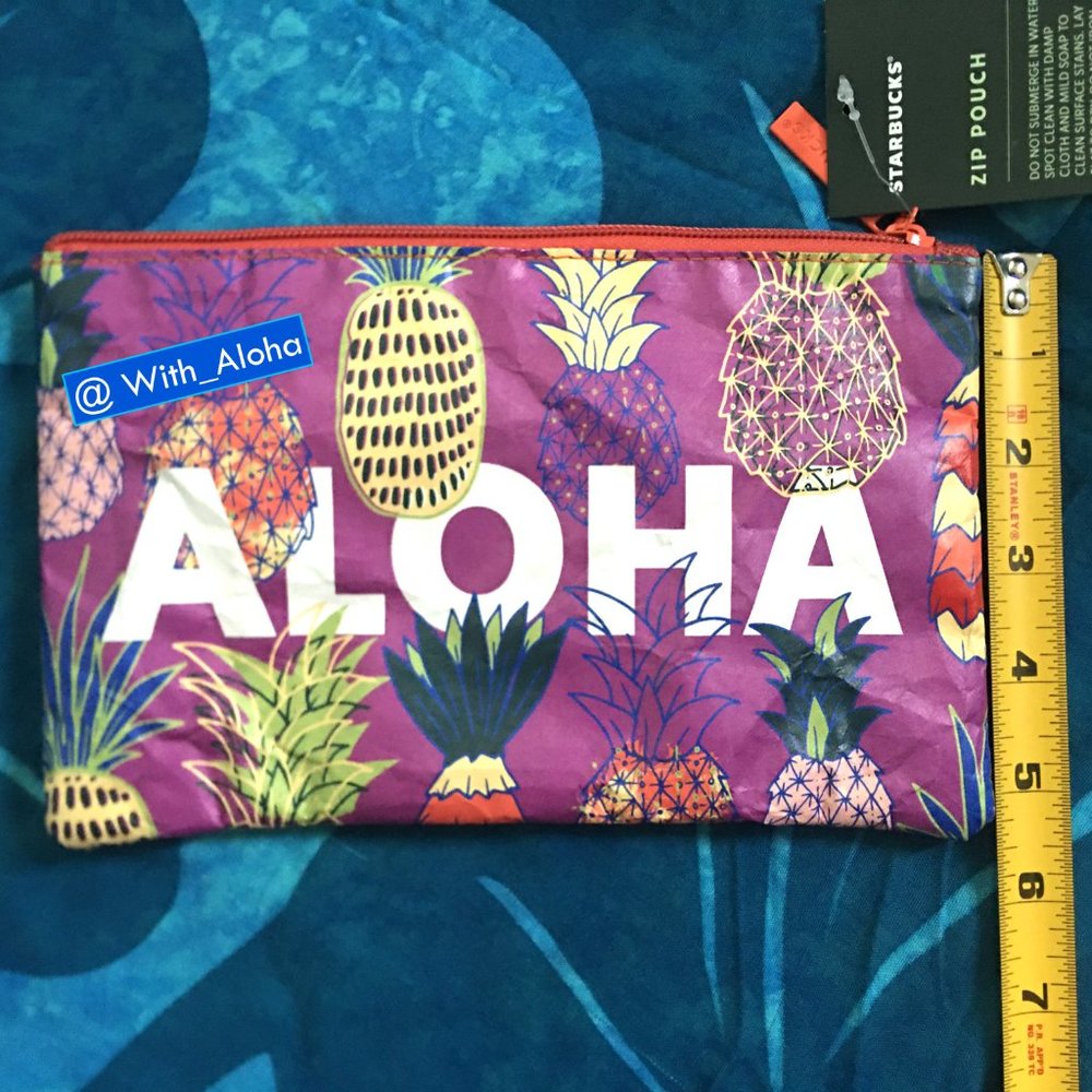 Starbucks🍍 Hawaii 16oz Tumbler & Aloha Zip Pouch - Picture 4 of 7